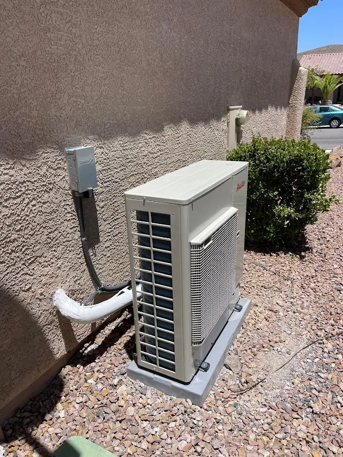 Residential air conditioning condenser unit in Valley Stream